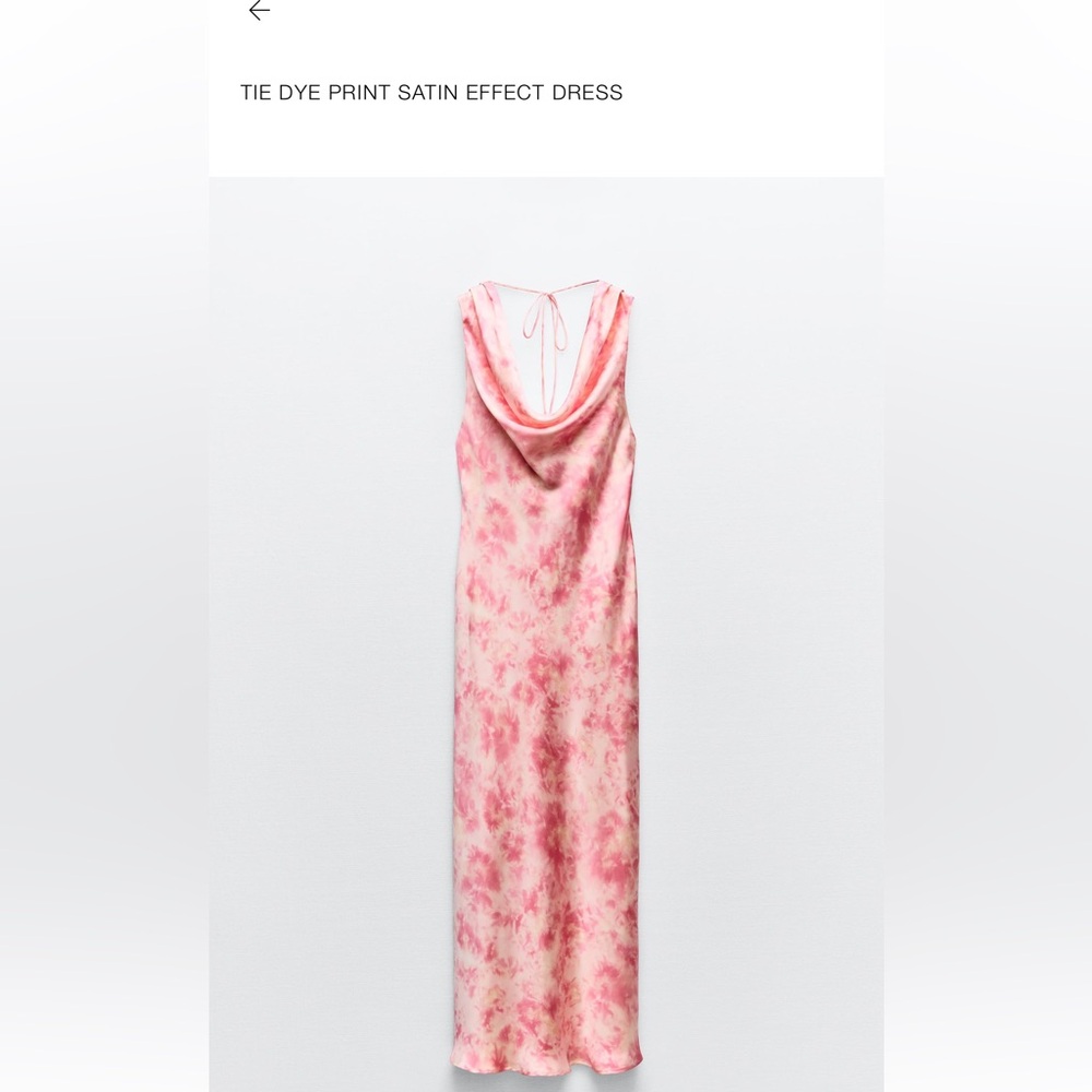 Zara Pink Tie Dye Dress